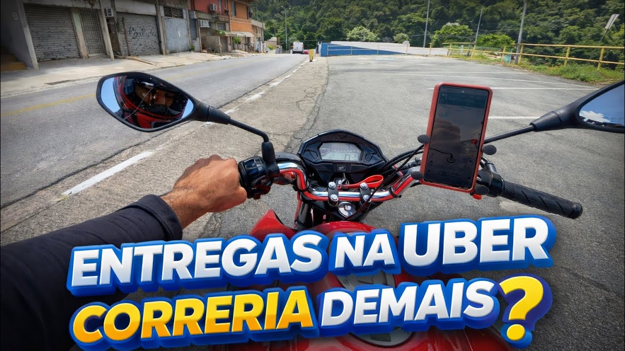 Fan 160 nas Primeiras Entregas da Uber 🏍️💨