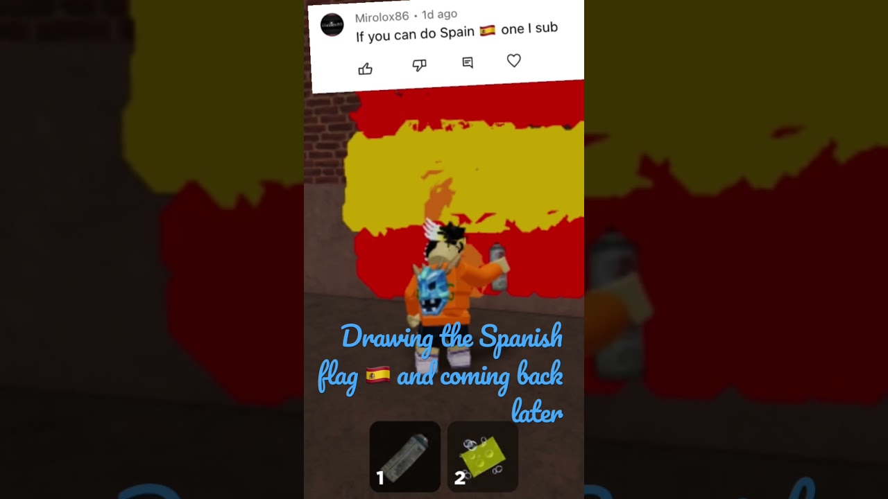 Drawing the Spanish flag 🇪🇸 and coming back later