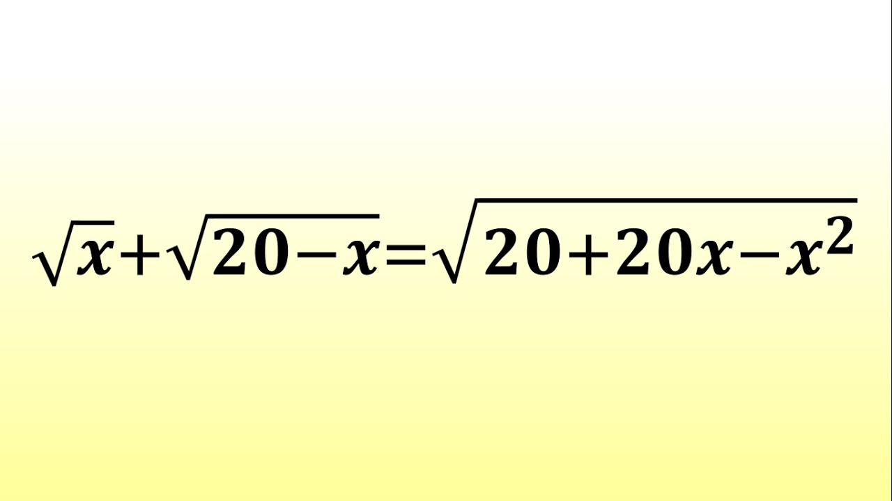 Find Sum of Real Roots | Radical Equations | BmMT 2021