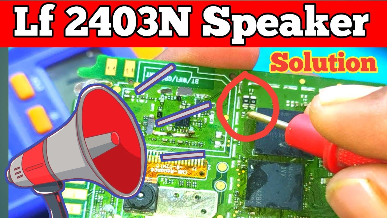 Jio Lf2403N Speaker Not Working || Jio Phone Ringer Speaker Jumper solution || Speaker Track jumper