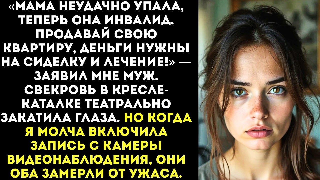 «Мама стала инвалидом — продавай свою квартиру, будем за ней присматривать!» — твёрдо заявил муж