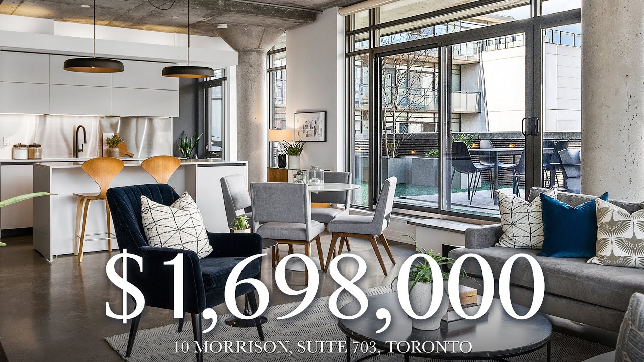 $1,698,000 - Modern Soft-Loft In The Heart Of King West - 10 Morrison, Suite 703, Toronto