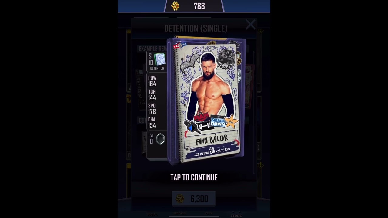 WWE SuperCard Finn Balor Detention Tier Image