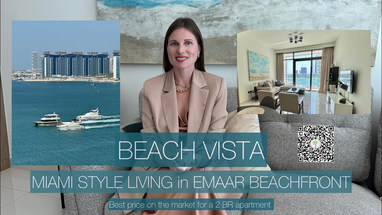 Beach Vista | Emaar Beachfront | 2-bedroom apartment for sale at the best price on the market