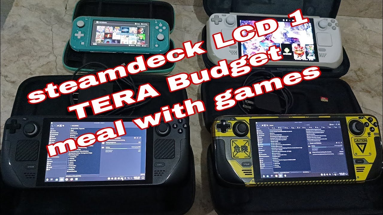 steamdeck 1 tera LCD budget meal with AAA games and switch lite JB by roronoa zoro ph