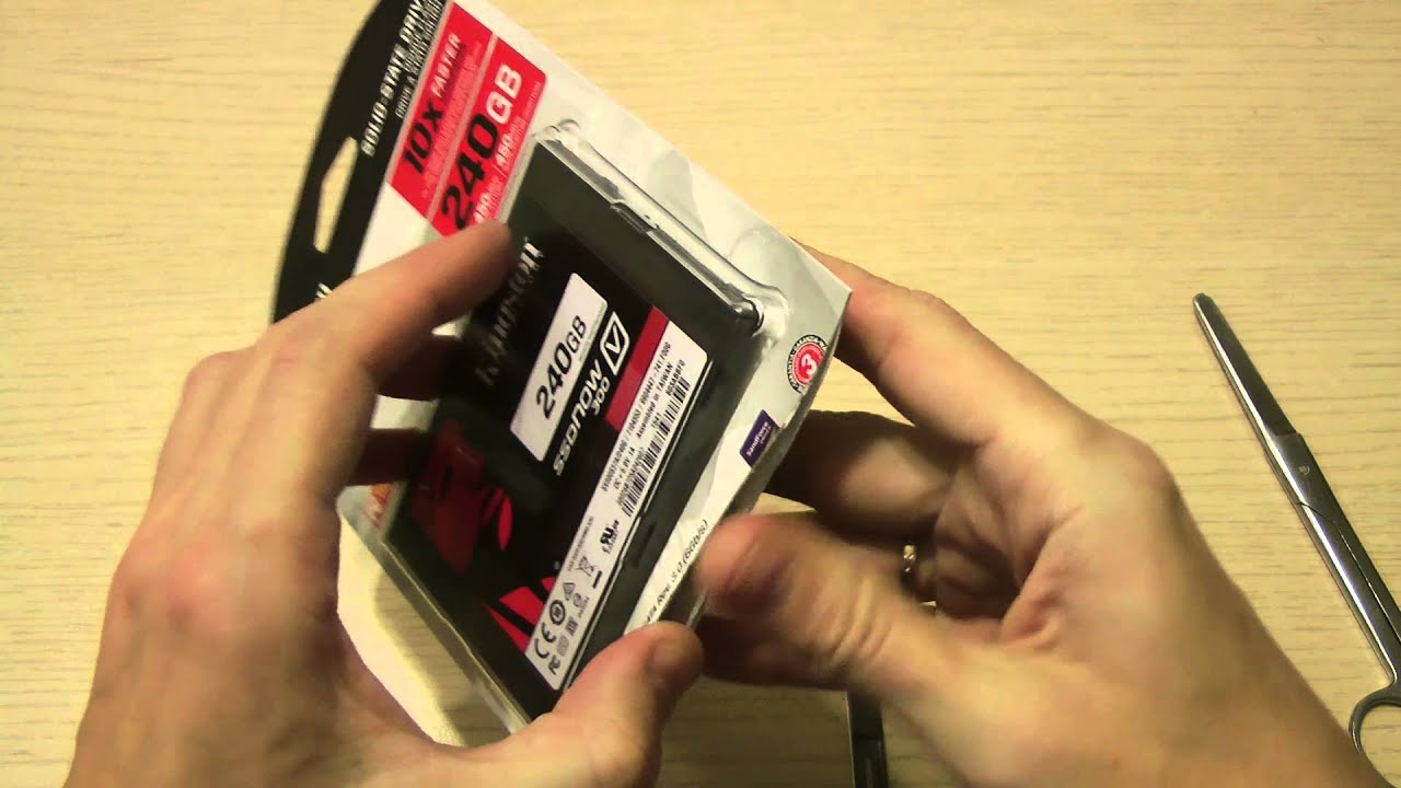 Unboxing Kingston V300 SSD 240GB, comparing speed to samsung 850EVO