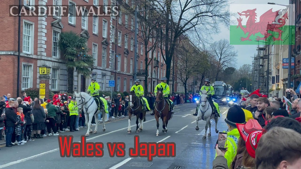 Westgate Street Cardiff, Уэльс против Японии, серия матчей QUILTER NATIONS