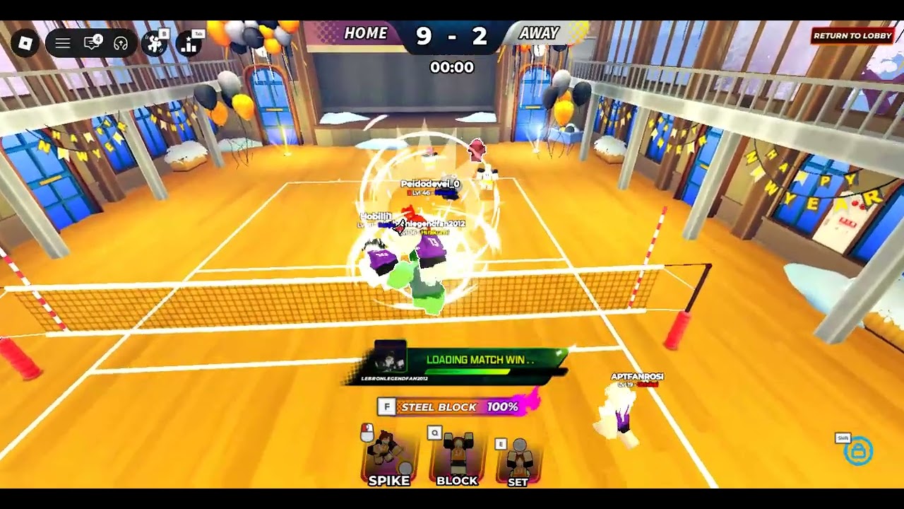 Playing Volleyball Legends in Roblox!!