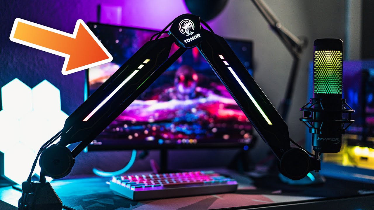 Лучшая штанга для HyperX Quadcast?! | Штанга Tonor T90 | Распаковка, настройка и обзор