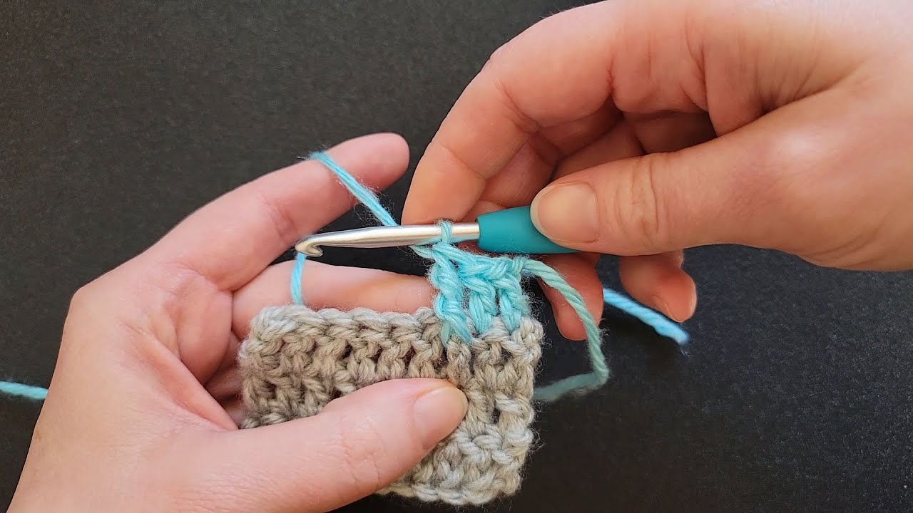 Урок по вязанию столбиков с накидом спереди