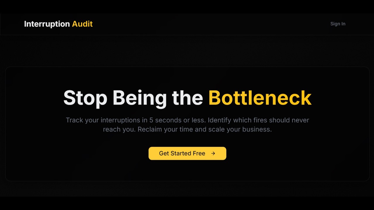 I Tracked Every Interruption for a Week. Here’s What Happened | Build the Vibe