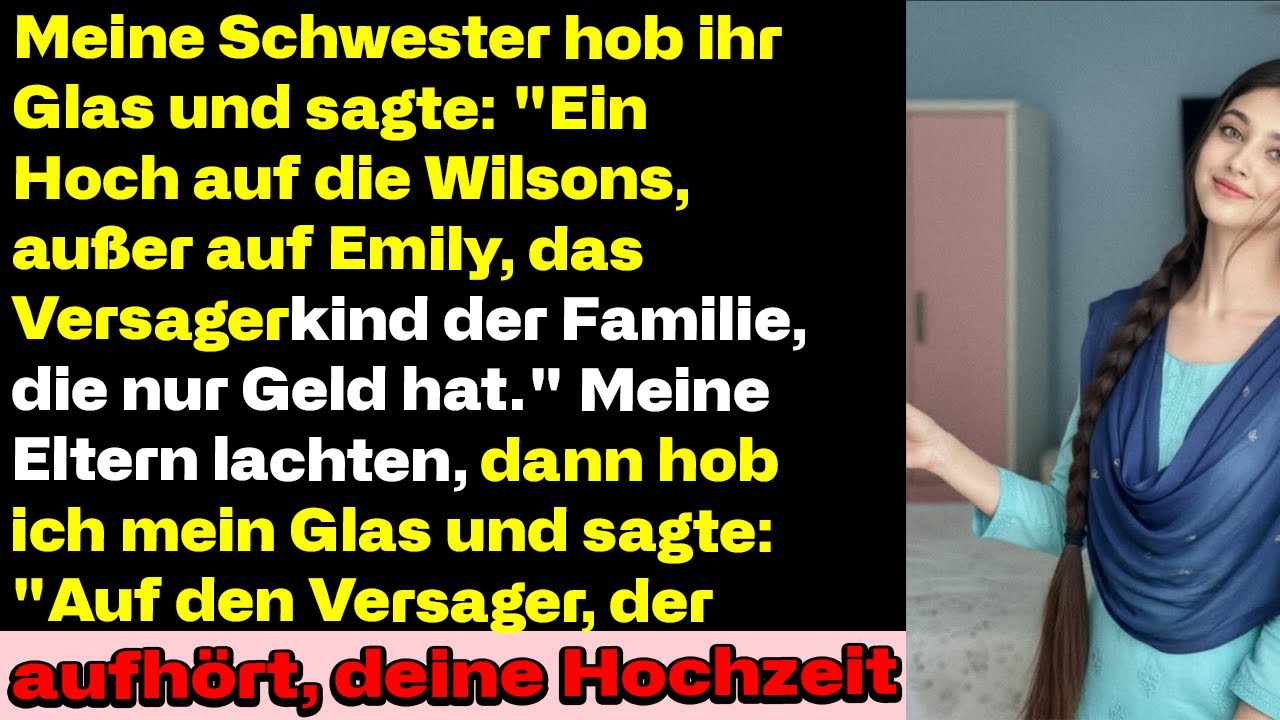 Meine Schwester stieß an – und nannte Emily offen das schwarze Schaf der Familie