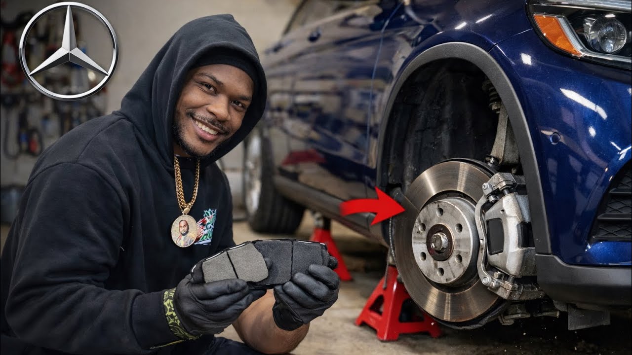 how to replace front brake pads on mercedes glc 300