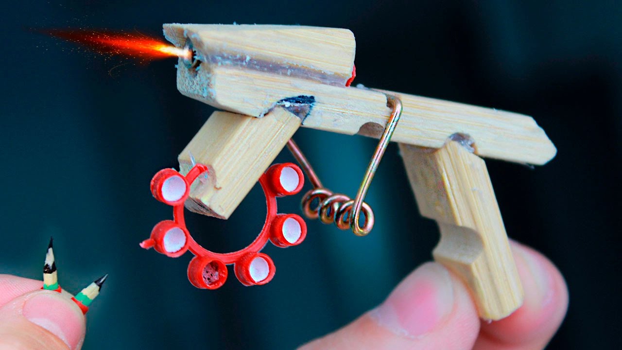 How to Make a MINI AK-47 THAT SHOOTS / Tutorials