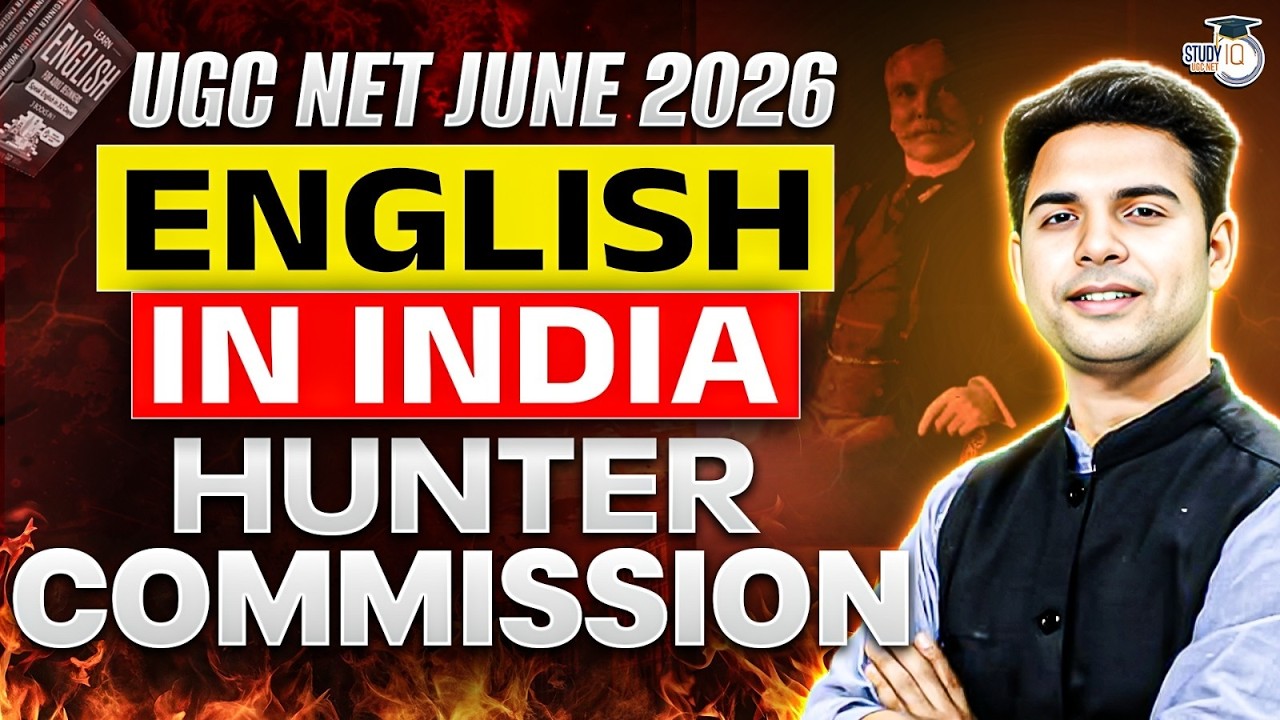 UGC NET English In India | UGC NET English Hunter Commission Explained 🔥 By Abhay Sir