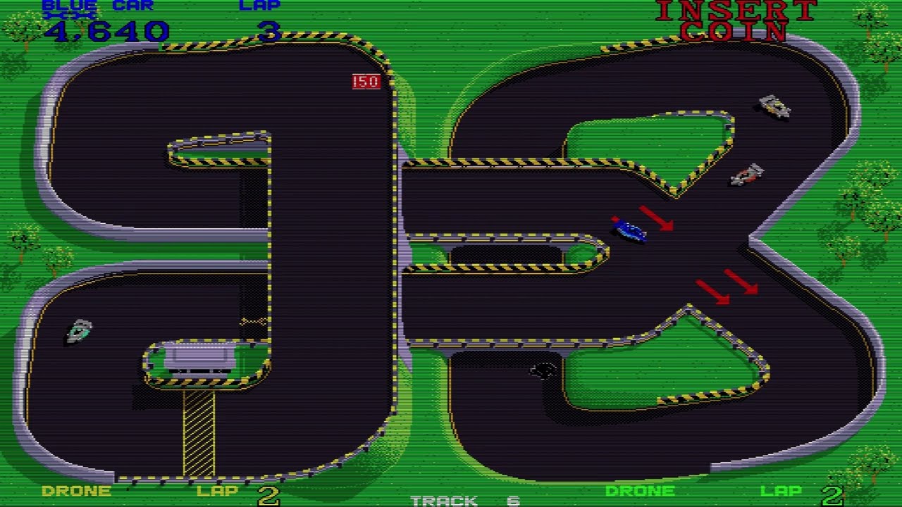 Championship Sprint (the Sequel of Super Sprint) - Arcade Gameplay - '86 RetroGame