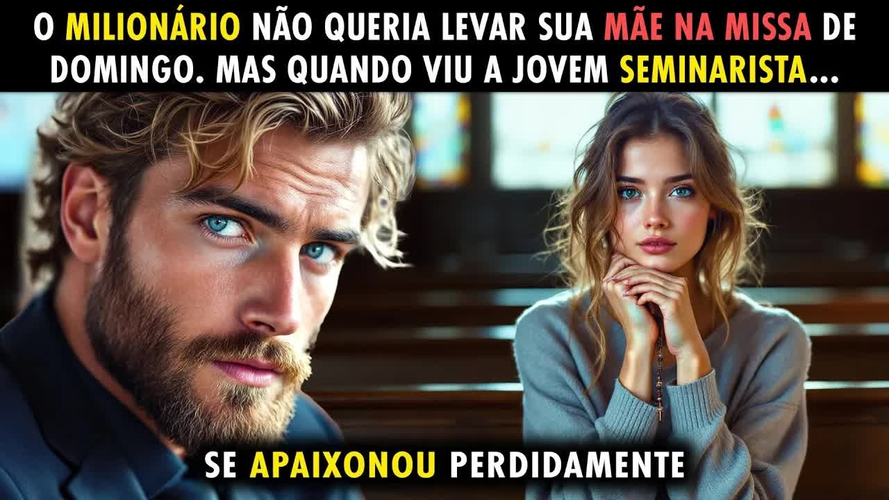 MILIONÁRIO NÃO QUERIA IR À MISSA COM A MÃE, MAS VIU UMA SEMINARISTA E SE APAIXONOU PERDIDAMENTE!