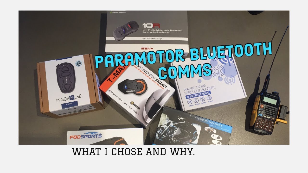 Paramotor Helmet Bluetooth Options