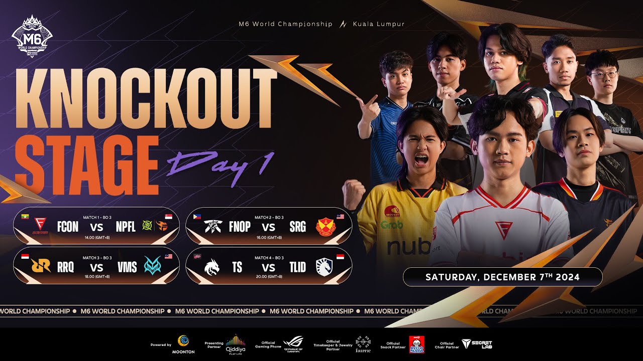 🔴 LIVE | MLBB M6 World Championship | Knockout Stage Day 1