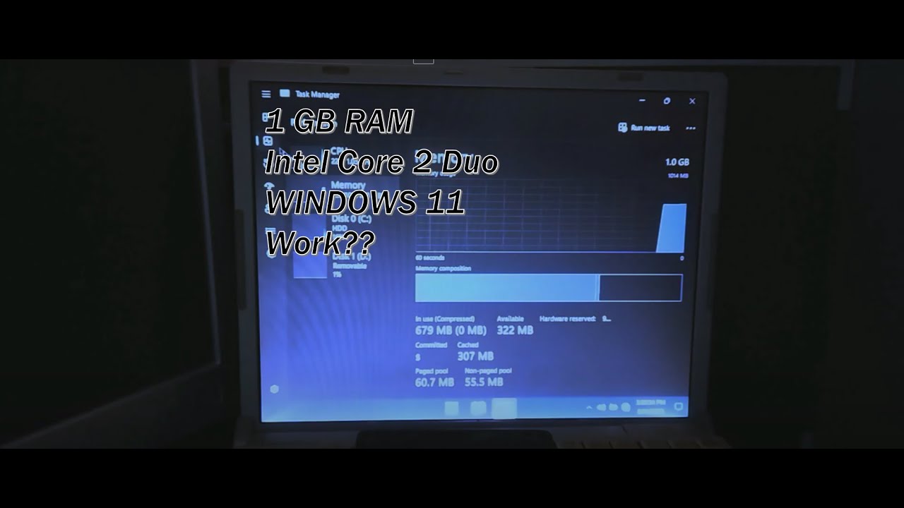 (EXP)Install Windows 11 on old notebook 1gb ram and core 2 duo | Panasonic Toughbook CF-T5
