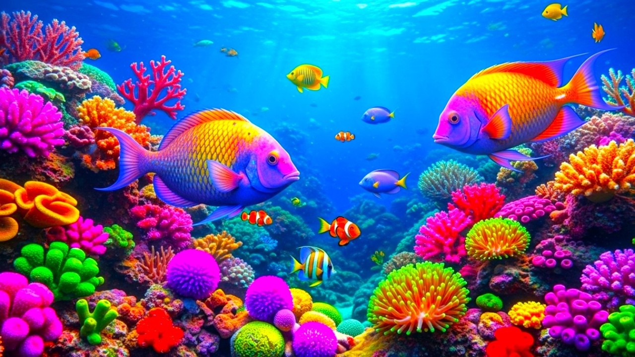 The Best 4K Aquarium - Dive Into The Mesmerizing Underwater Realm, Sea Jellyfish, Coral Reefs . #7