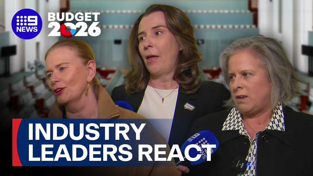 Industry leaders react to Budget 2026 | BUDGET 2026 | 9 News Australia