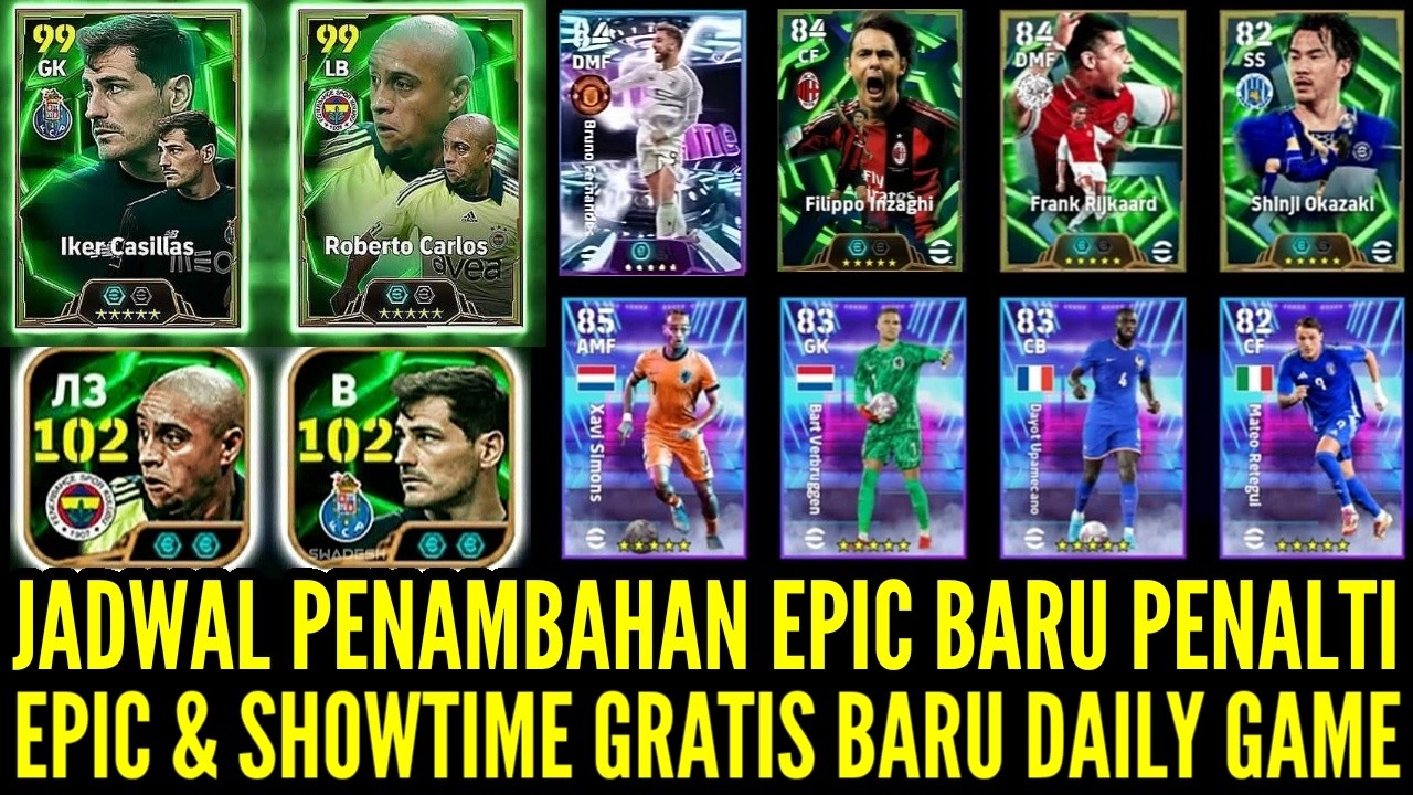 EPIC TERBARU BANS0S GRATISAN DAILY GAME ! INILAH JADWAL PENAMBAHAN EPIC GRATIS PENALTI ! BAGUS BGT !