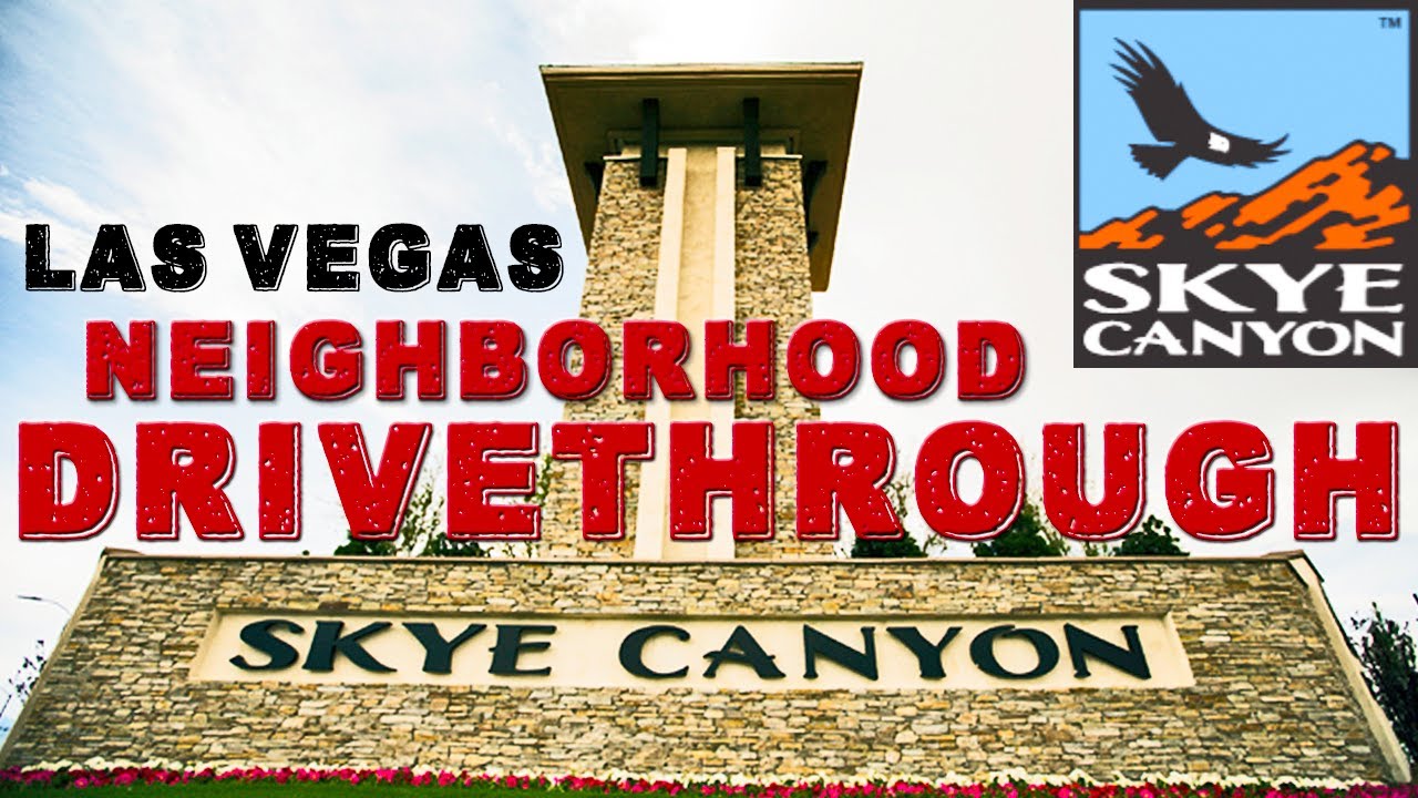 Driving Through Skye Canyon Neighborhood in Las Vegas - Shopping for New Homes For Sale