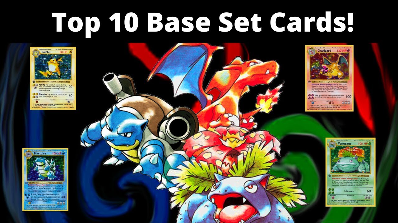 Top 10 Pokémon Base Set Holographic Cards!