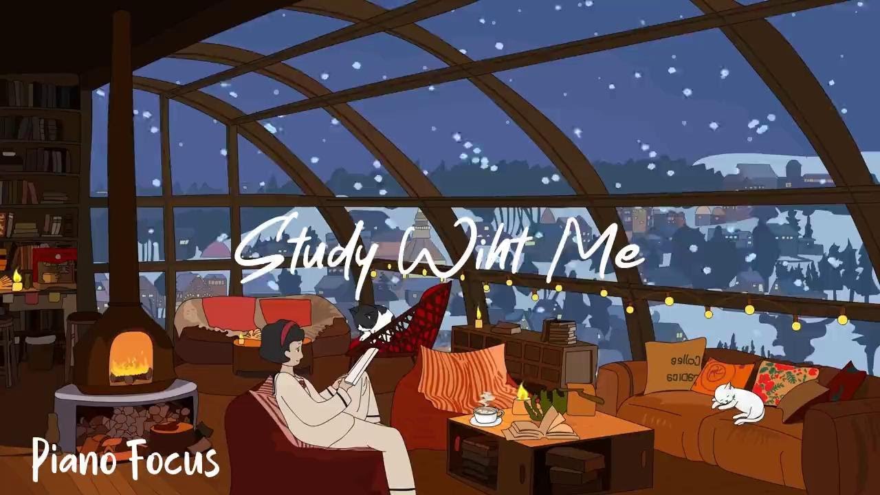 📚 Study With Me ⏳ Peaceful Piano & Rain Sounds for Maximum Concentration