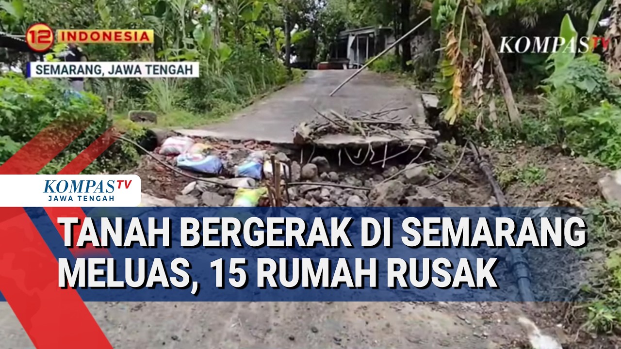 Tanah Bergerak di Kota Semarang Meluas, 15 Rumah Rusak