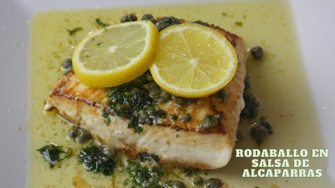 Rodaballo en salsa de alcaparras
