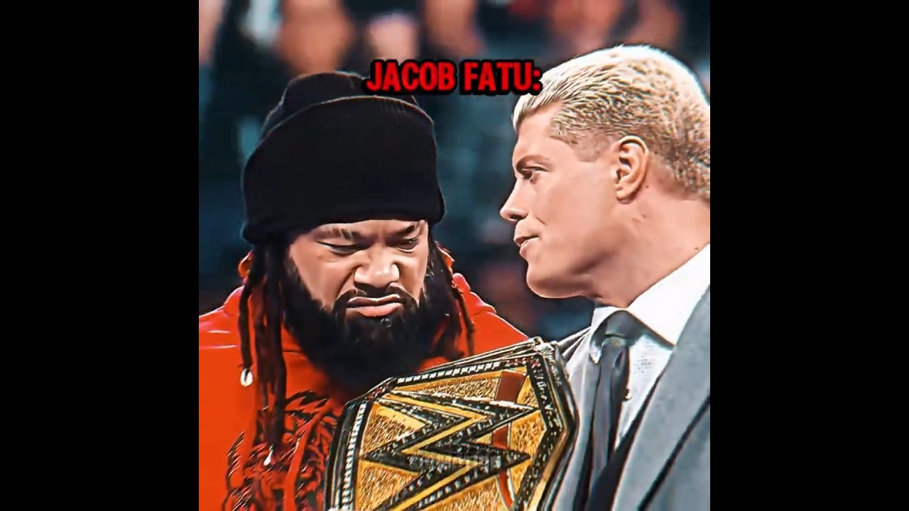 Other WWE Superstars look at Cody Rhodes' Title vs Jacob Fatu 🥶 Edit #wwe #usa #randyorton