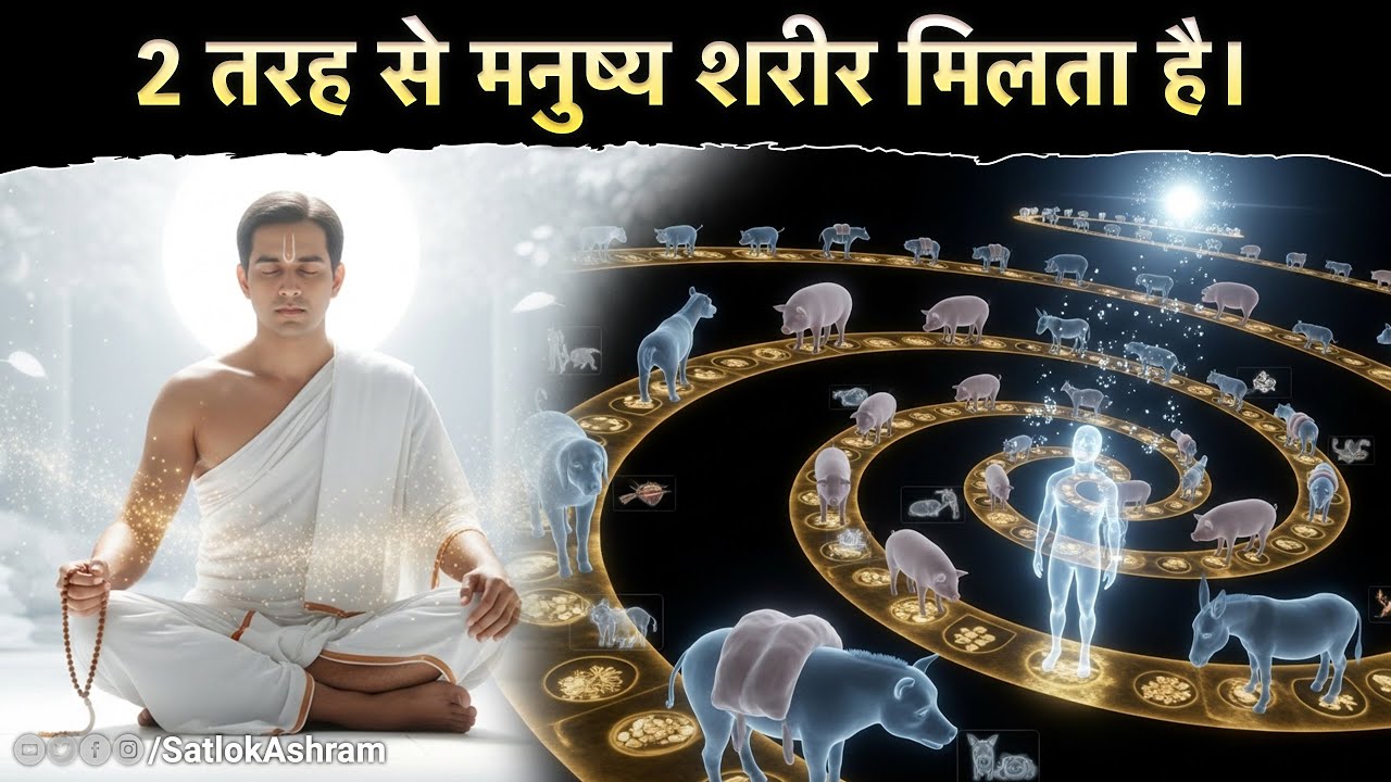2 तरह से मनुष्य शरीर मिलता है | Sant Rampal Ji Satsang | SATLOK ASHRAM