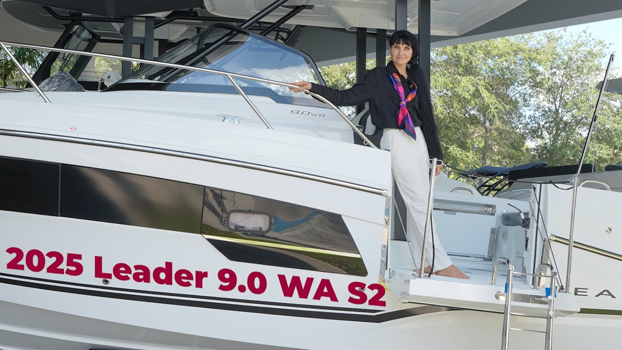 2025 Jeanneau Leader 9.0WA S2 Power, Elegance & Escape | Full Walkthrough #jeanneauyachts  #jeanneau