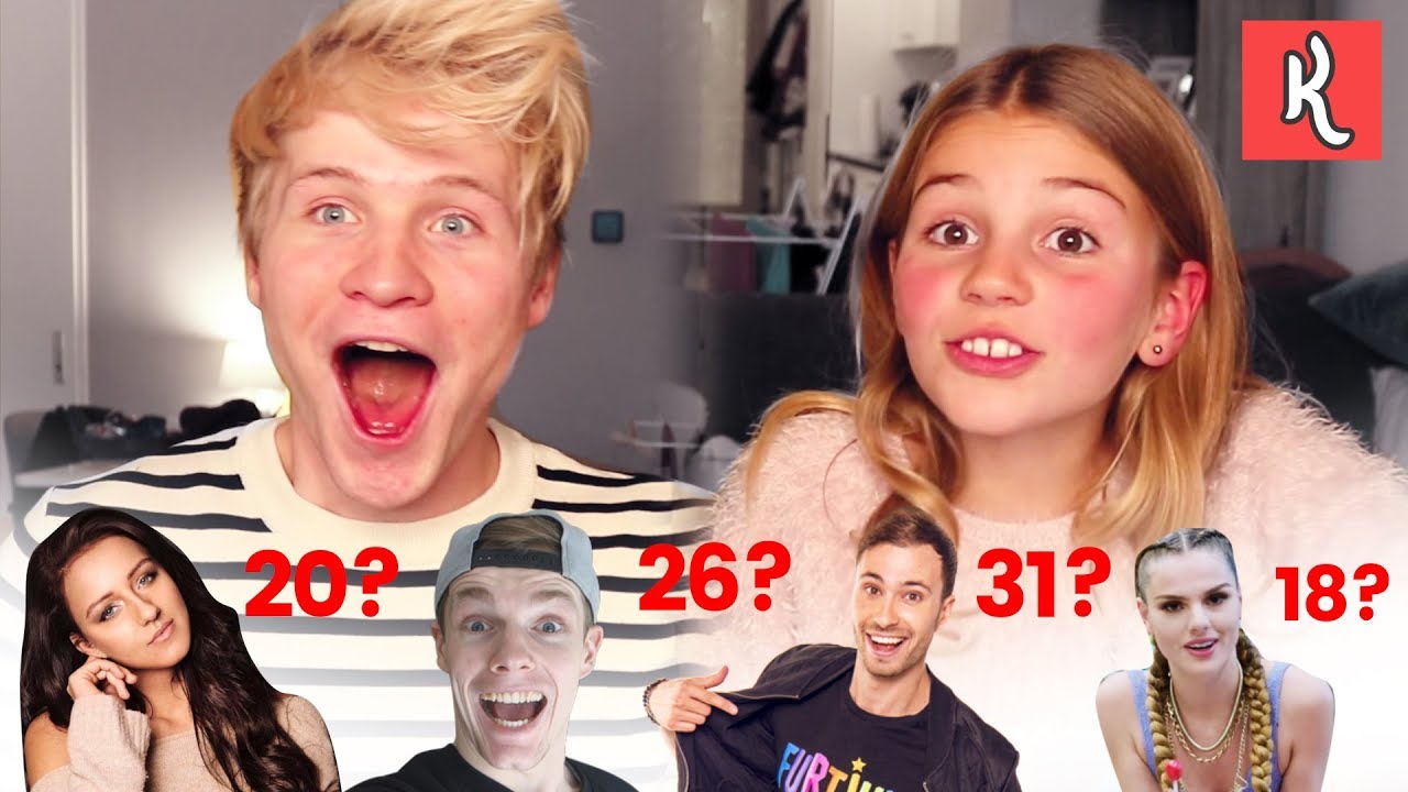 HOE OUD ZIJN DEZE YOUTUBERS?! met ZUSSIE - Kalcember #10 | Kalvijn