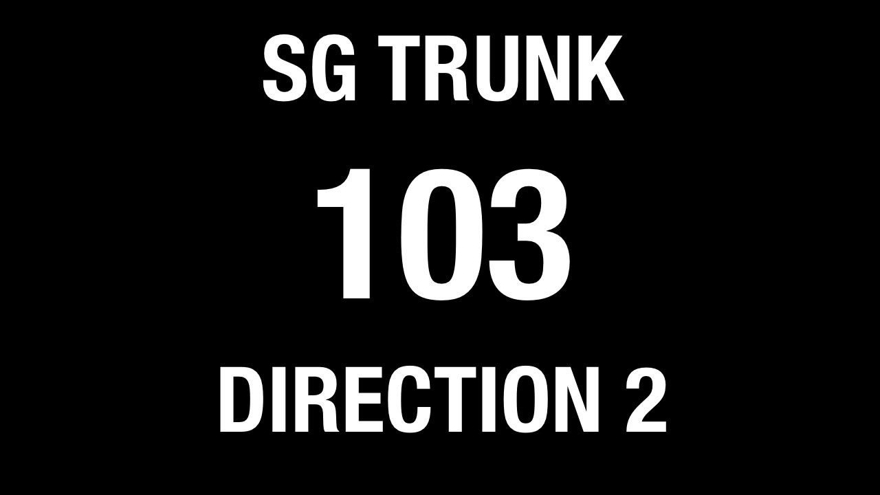 SBS Transit Trunk 103 (Direction 2) (BFTP 2017) | Bus Service Hyperlapse