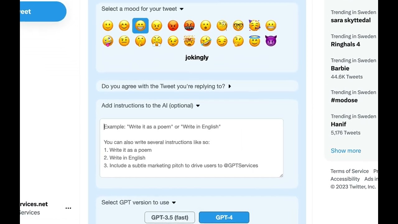 ChatGPT for Twitter