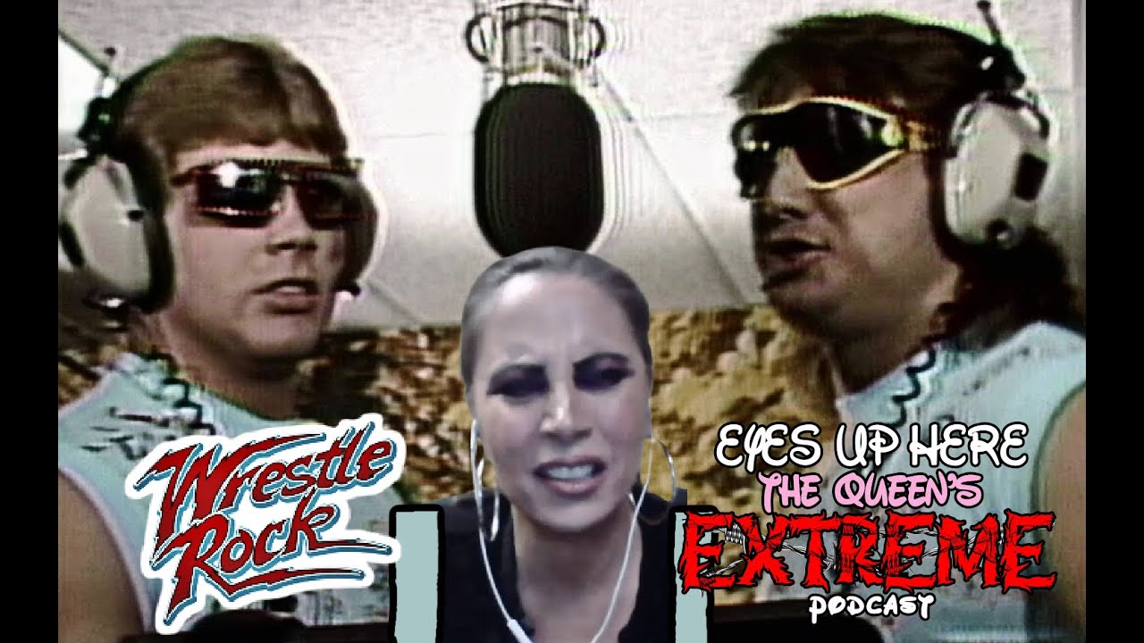 Francine's first REACTION to 1980s music video for WrestleRock Rumble