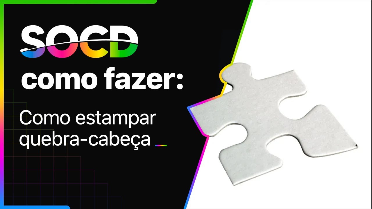 Como Estampar Quebra Cabeça.