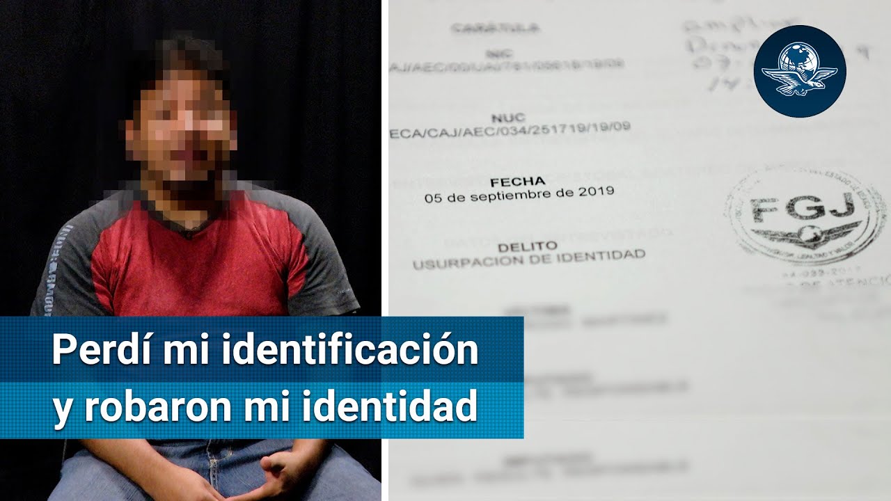 Perdí mi identificación y robaron mi identidad