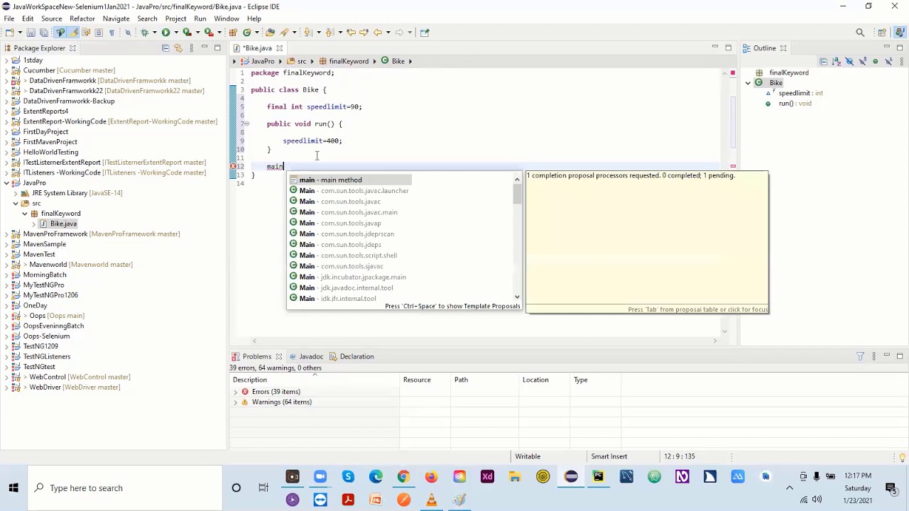 What is Final Keyword in Java (Variable-Methods-Classes) & When to use it - Java Tutorial