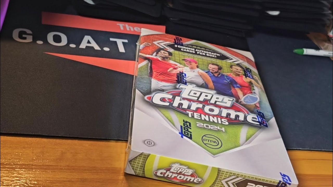 Topps Chrome Tennis 2024 — Hobby Box Unboxing with 3 Autographs!