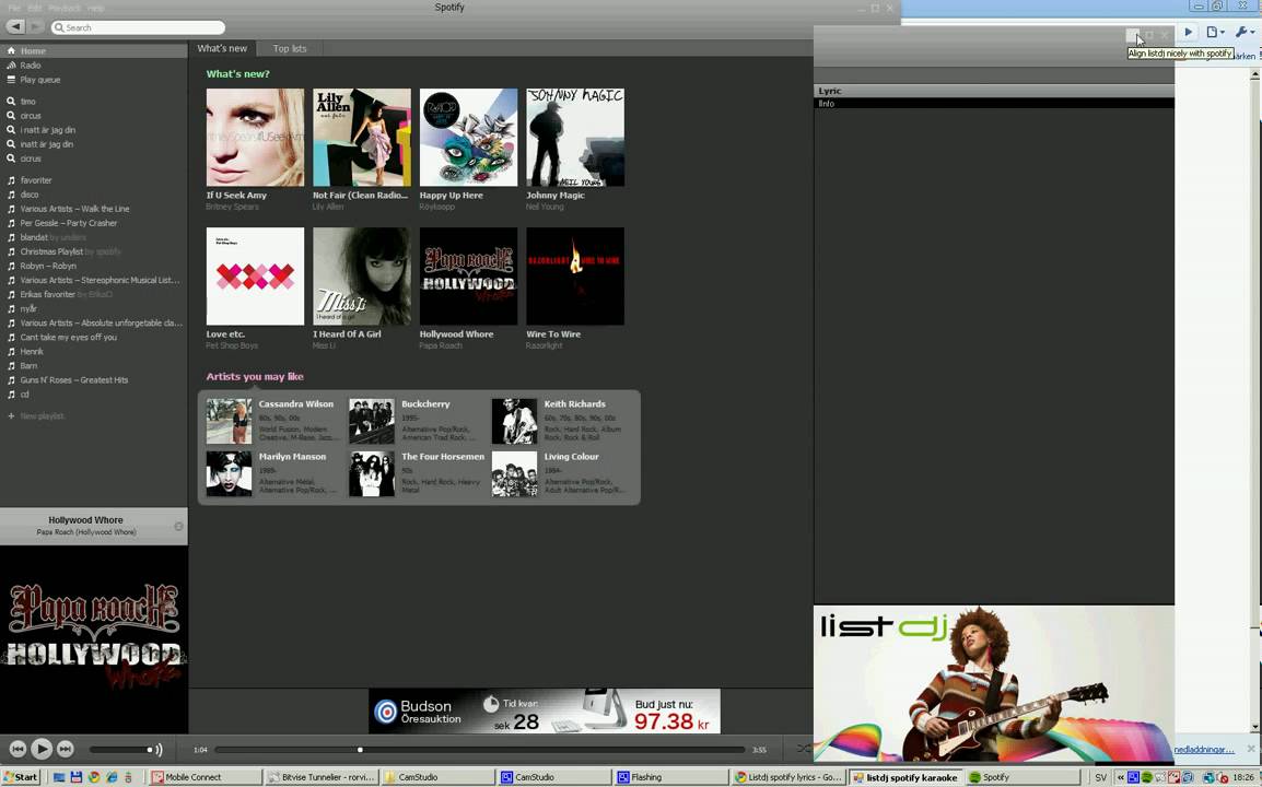 Spotify plugin - listdj