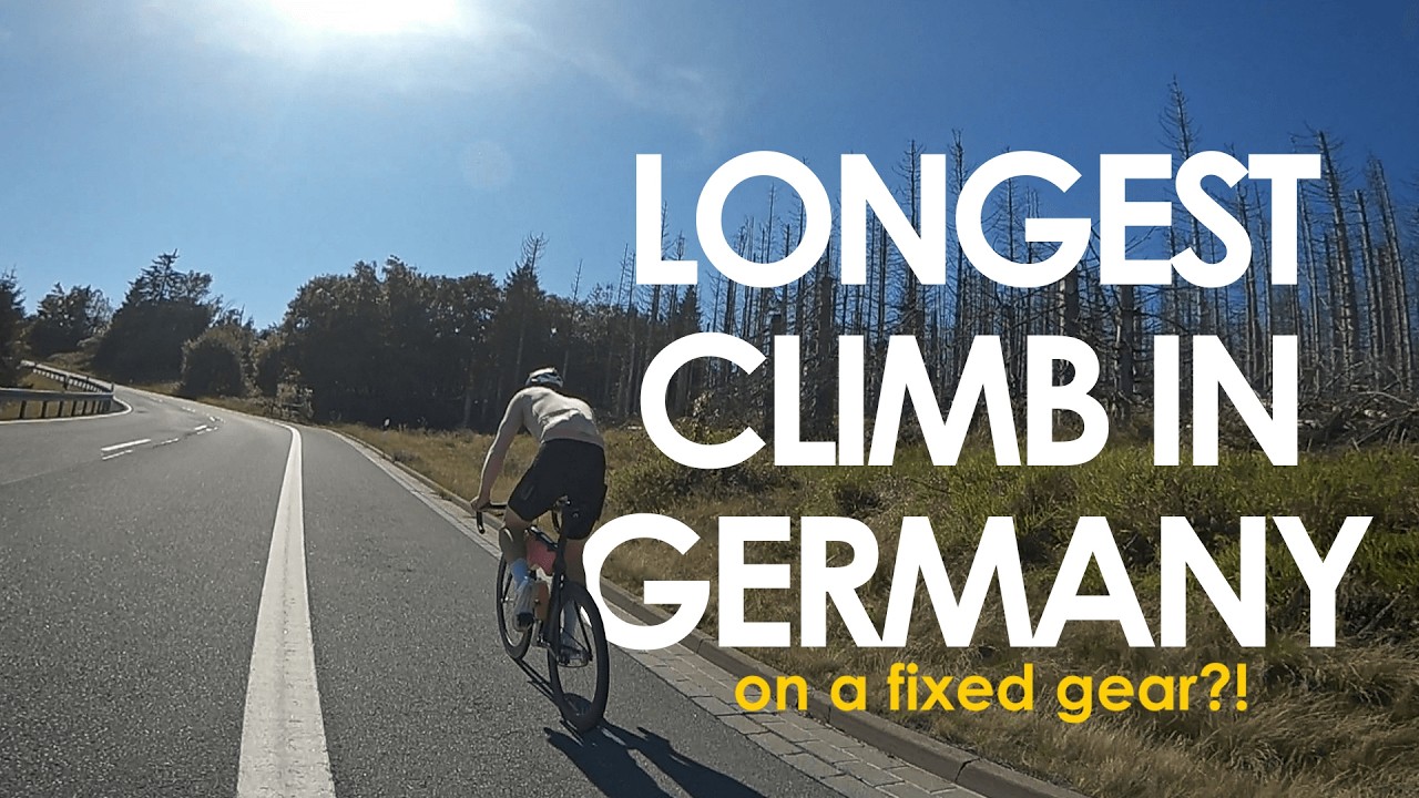 riding up Germany's longest climb - on our fixed gear bicycles