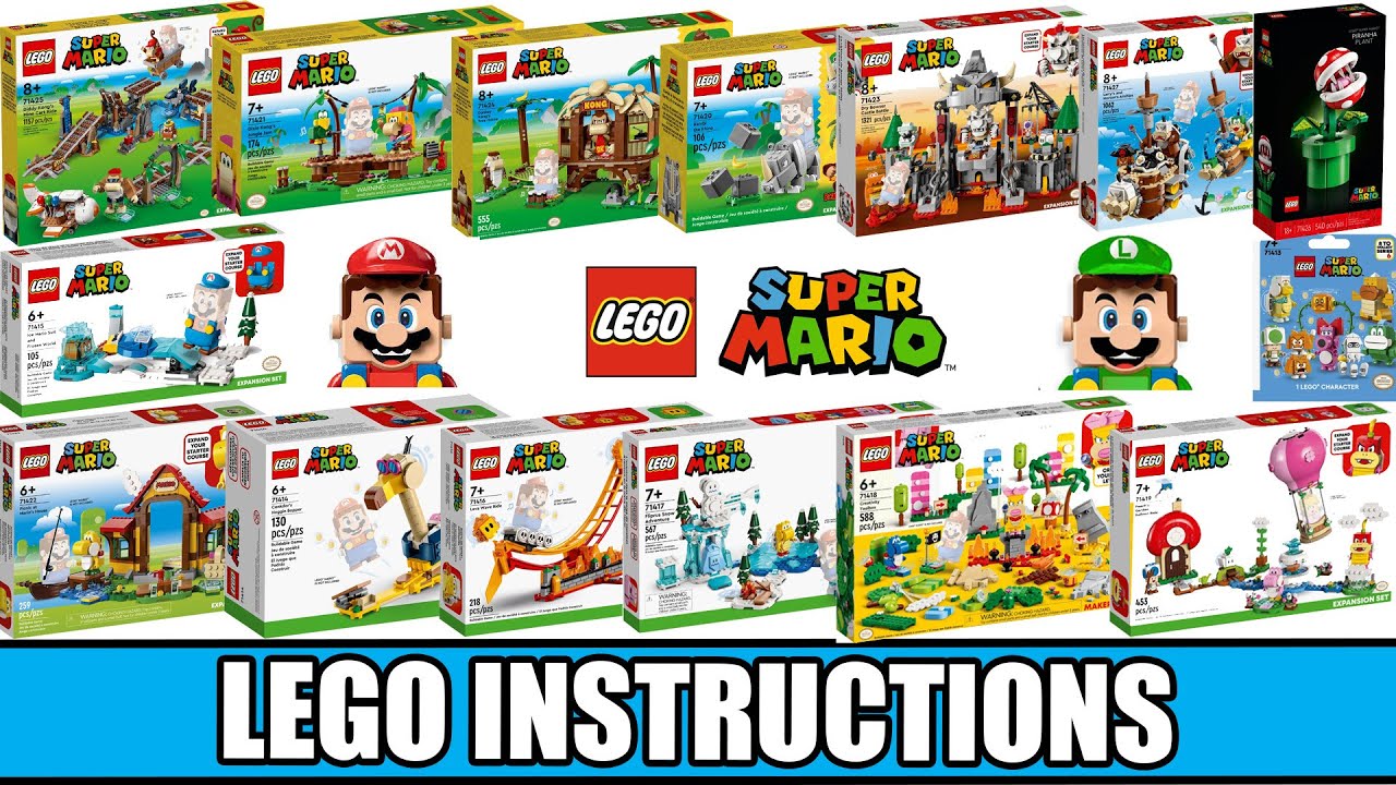 All LEGO Super Mario Instructions 2023 Sets