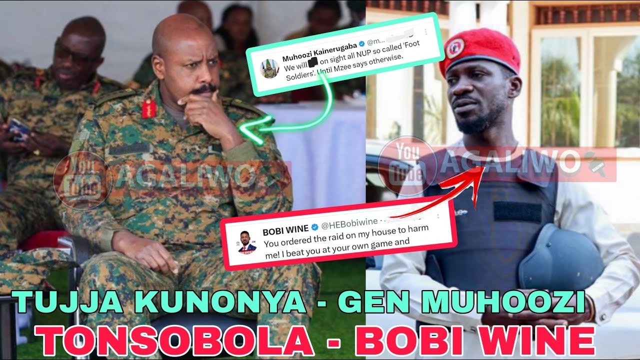 BOBI WINE ALABUDDE GEN. MUHOOZI. GEN. MUHOOZI ALAGIDDE BOBI WINE OKWEWAYO ERI POLICE
