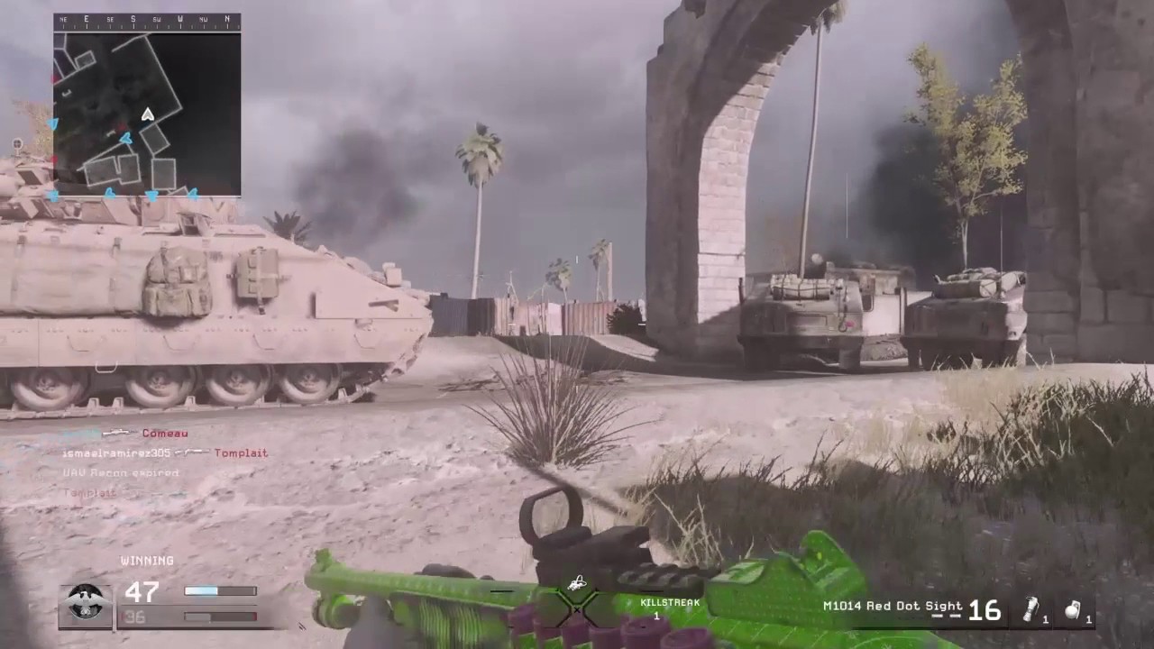 Call of Duty Modern Warfare Remastered. M1014 Red Dot Sight Class