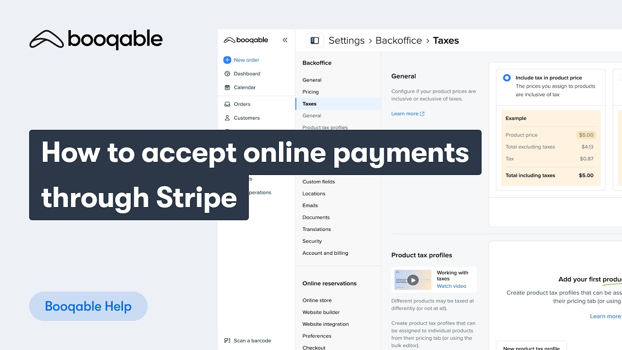 How to accept online payments through Stripe