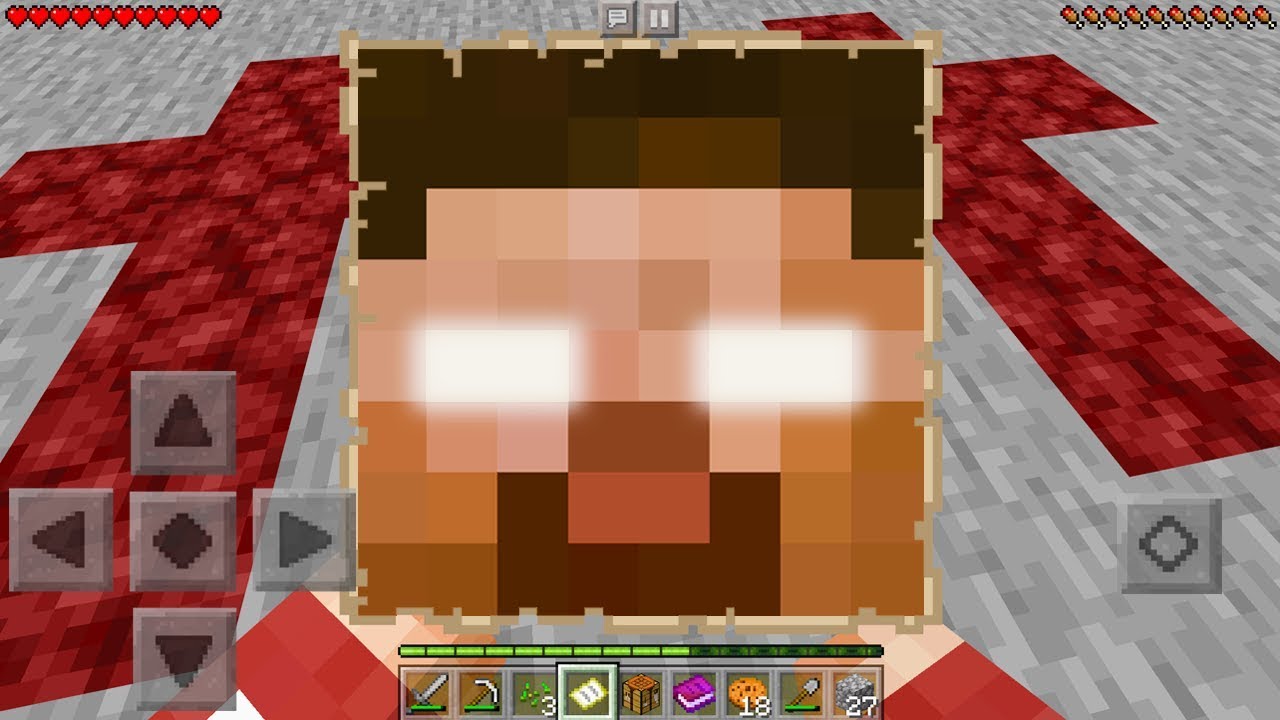 I FOUND A FRIENDLY HEROBRINE MAP in Minecraft Pocket Edition